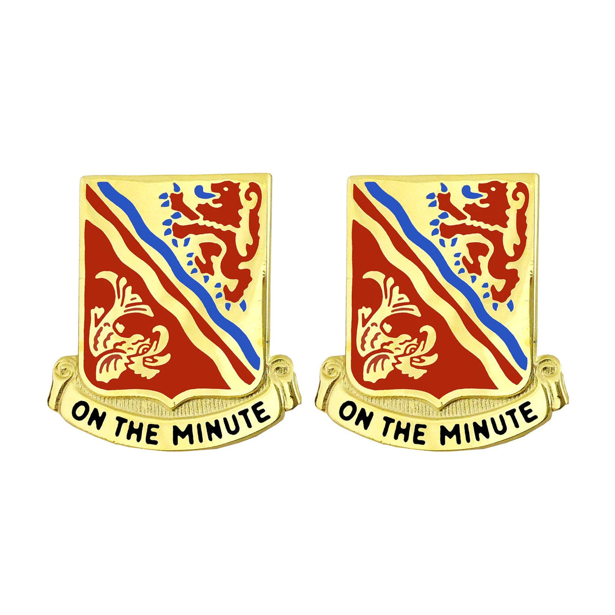 37th Field Artillery Regiment Unit Crest (On the Minute) Army Unit Crests