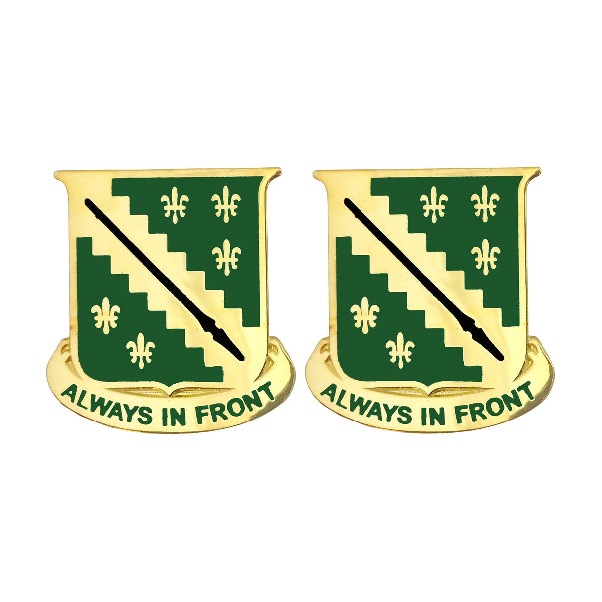 38th Cavalry Regiment Unit Crest (Always in Front) Army Unit Crests