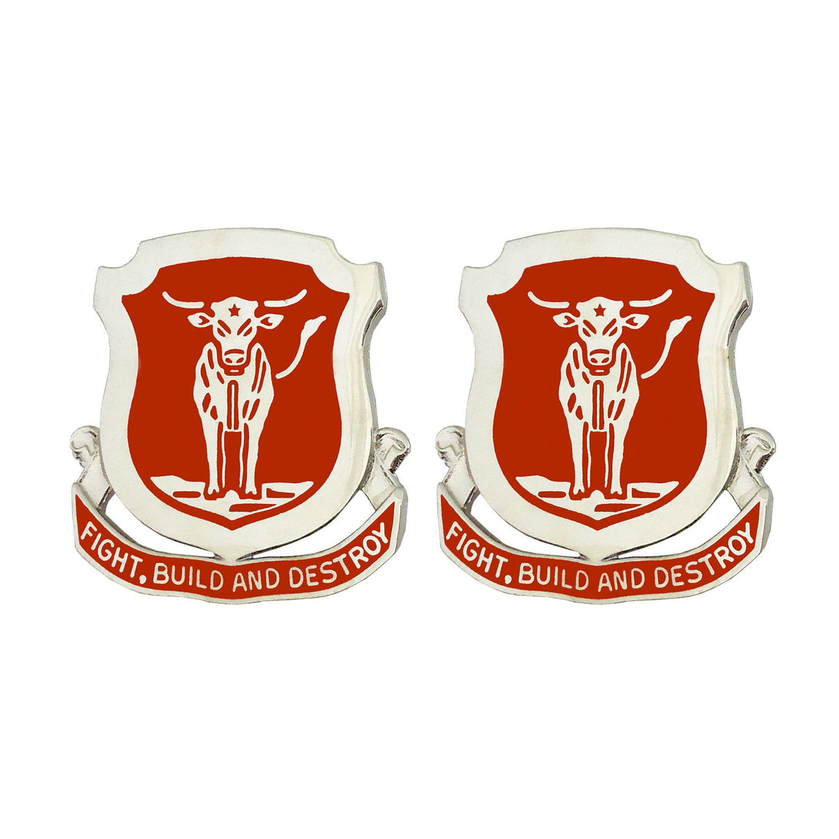 39th Engineer Battalion Unit Crest (Fight, Build and Destroy) Army Unit Crests