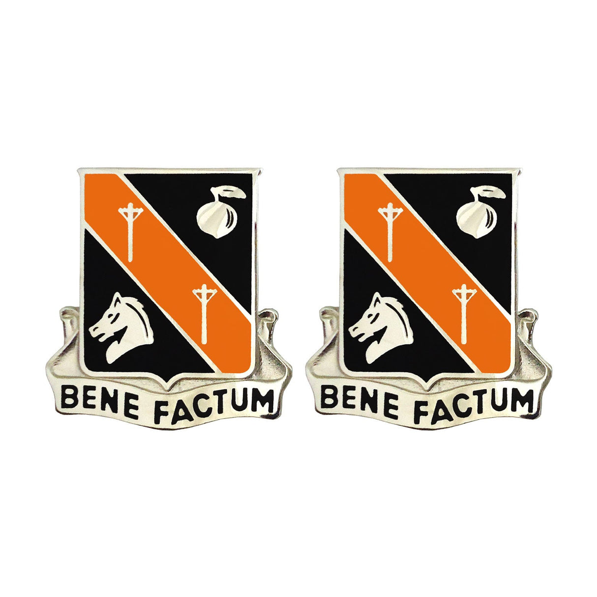 40th Signal Battalion Unit Crest (Bene Factum) Army Unit Crests