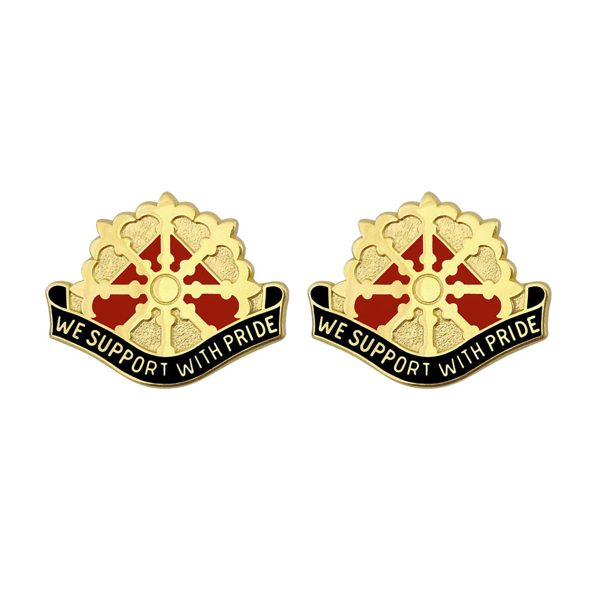 46th Support Group Unit Crest (We Support With Pride) Army Unit Crests