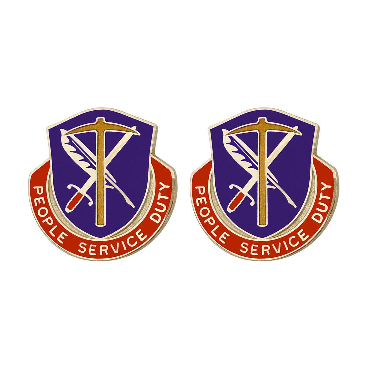 49th Personnel Services Battalion Unit Crest (People Service Duty) Army Unit Crests
