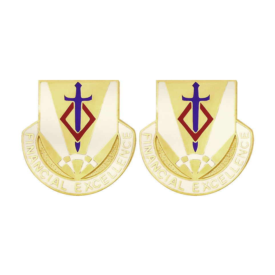 50th Finance Battalion Unit Crest (Financial Excellence) Army Unit Crests