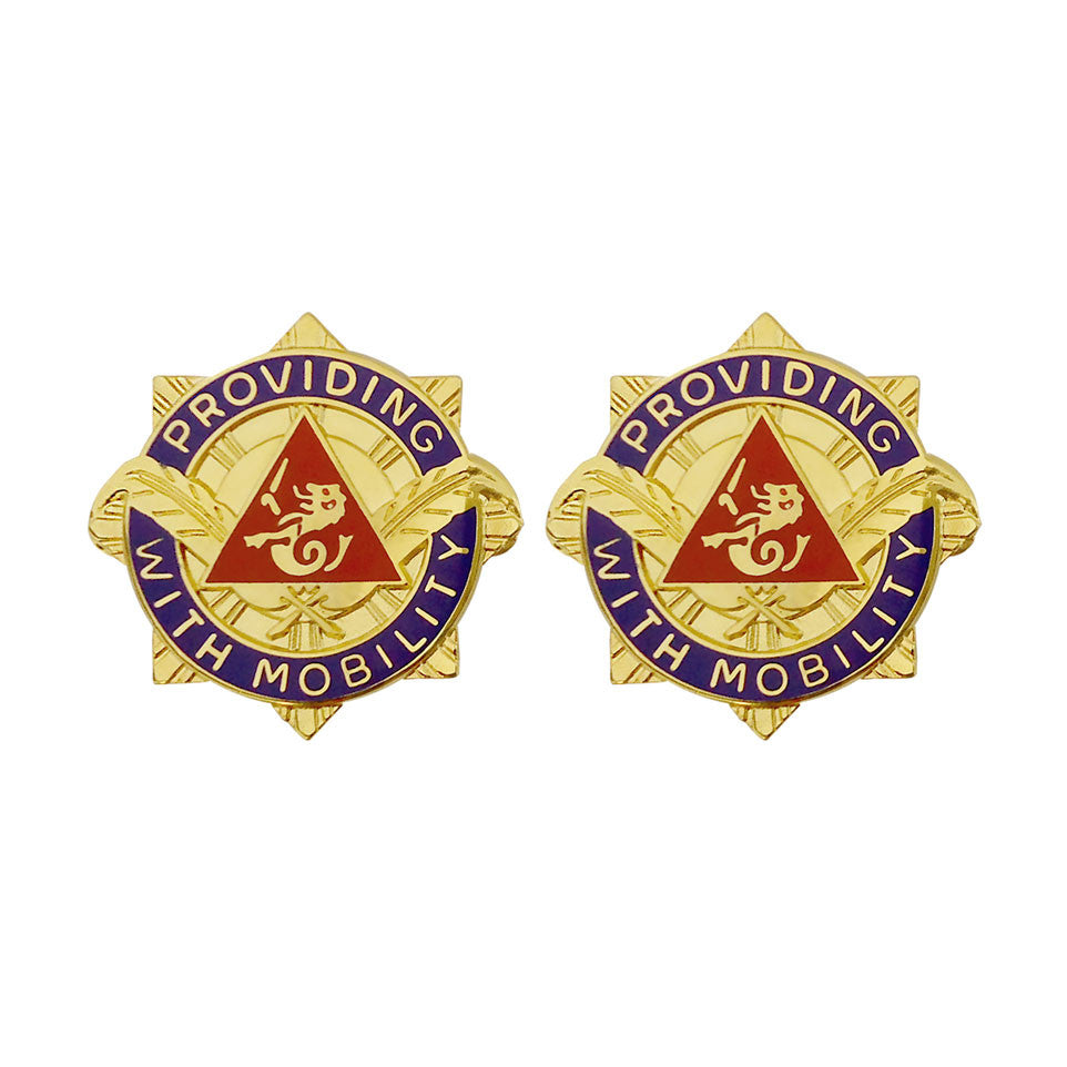 57th Transportation Battalion Unit Crest (Providing With Mobility) Army Unit Crests