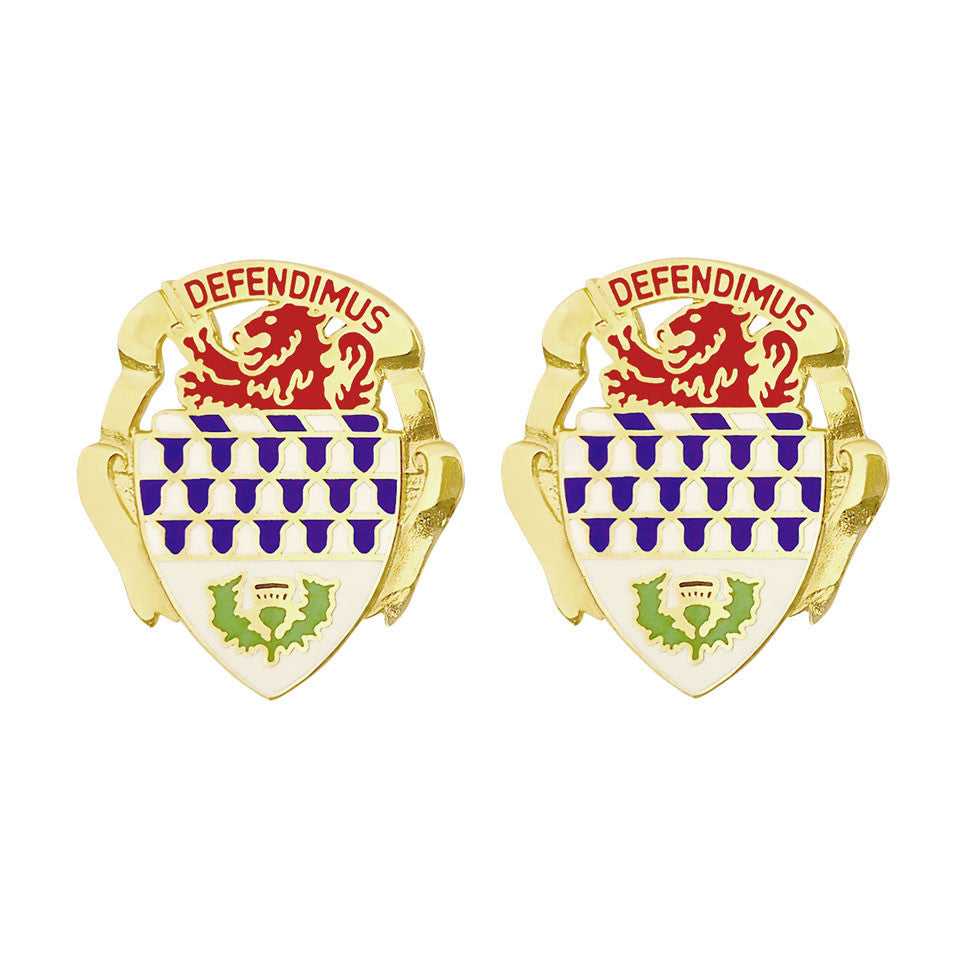 59th ADA (Air Defense Artillery) Regiment Unit Crest (Defendimus) Army Unit Crests