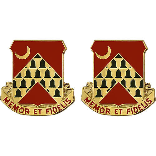 67th ADA (Air Defense Artillery) Unit Crest (Memor Et Fidelis) Army Unit Crests