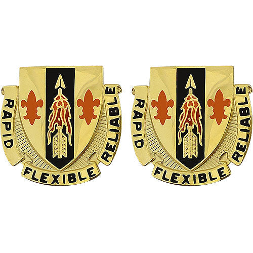 67th Signal Battalion Unit Crest (Rapid Flexible Reliable) Army Unit Crests