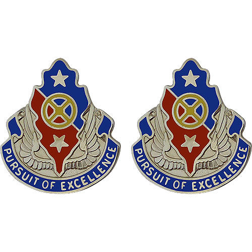 168th Support Battalion Unit Crest (Pursuit of Excellence) Army Unit Crests