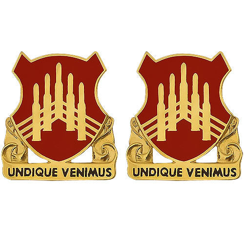 71st ADA (Air Defense Artillery) Regiment Unit Crest (Undique Venimus) Army Unit Crests