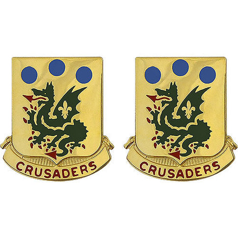 72nd Armor Regiment Unit Crest (Crusaders) - Sold in Pairs