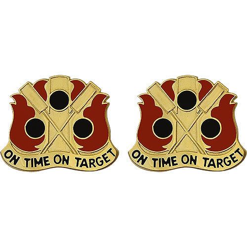 72nd Field Artillery Brigade Unit Crest (On Time On Target) Army Unit Crests
