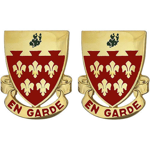 77th Field Artillery Regiment Unit Crest (En Garde) Army Unit Crests