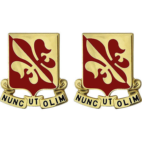 80th Training Regiment Unit Crest (Nunc Ut Olim) Army Unit Crests