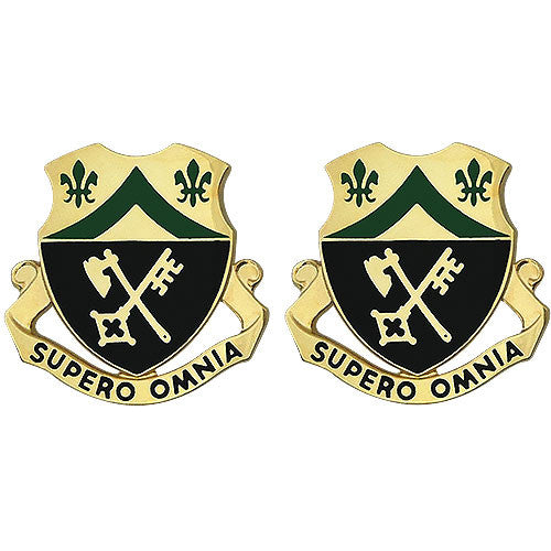 81st Armor Regiment Unit Crest (Supero Omnia) Army Unit Crests