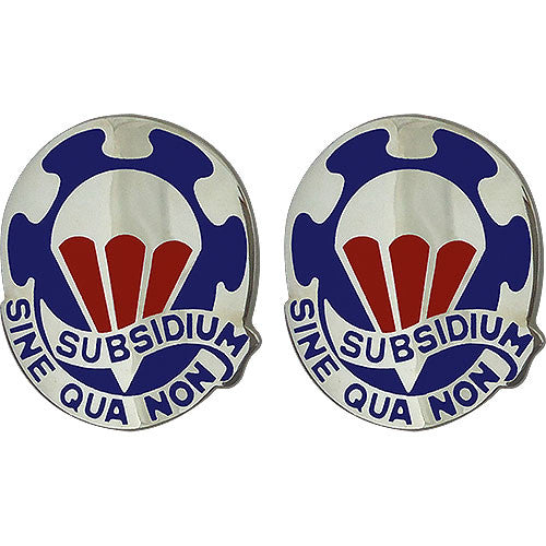 82nd Brigade Support Battalion Unit Crest (Subsidium Sine Qua Non) Army Unit Crests