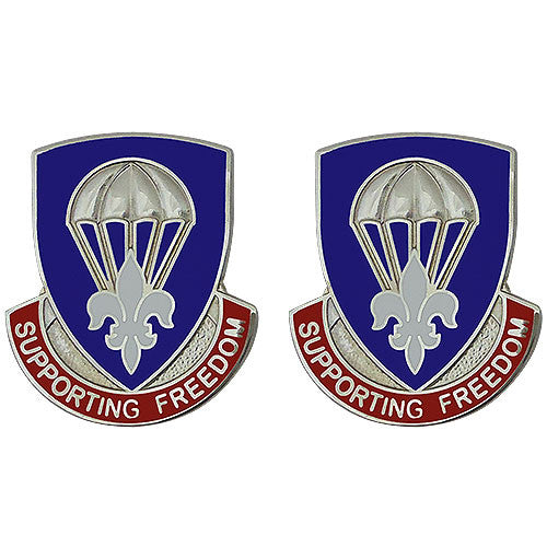 82nd Sustainment Brigade Unit Crest (Supporting Freedom) Army Unit Crests