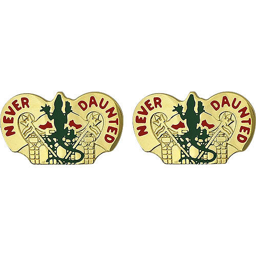 84th Engineer Battalion Unit Crest (Never Daunted) Army Unit Crests