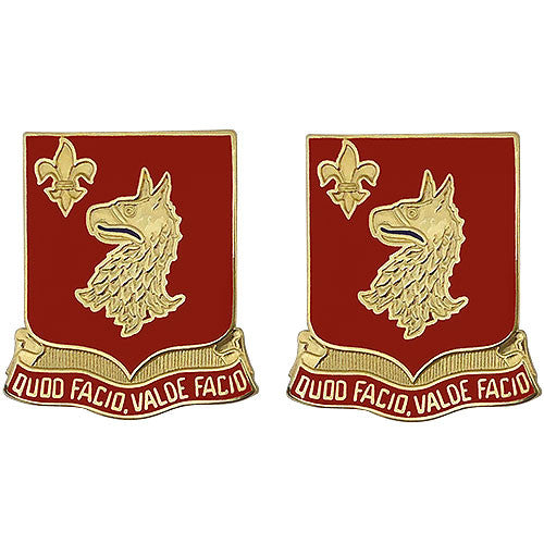 84th Regiment Unit Crest (Quod Facio, Valde Facio) Army Unit Crests