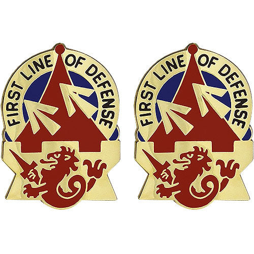 94th Army Air and Missile Defense Command Unit Crest (First Line of Defense) Army Unit Crests