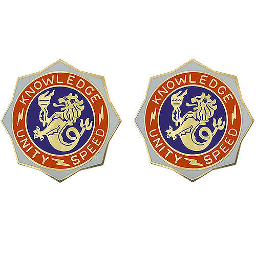 98th Signal Battalion Unit Crest (Knowledge Unity Speed) Army Unit Crests