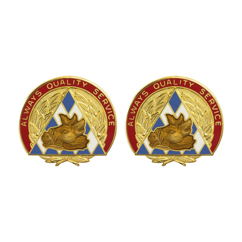 100th Area Support Group Unit Crest (Always Quality Service)