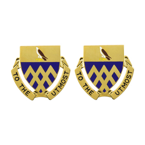 101st Cavalry Regiment Unit Crest (To the Utmost) - Sold in Pairs