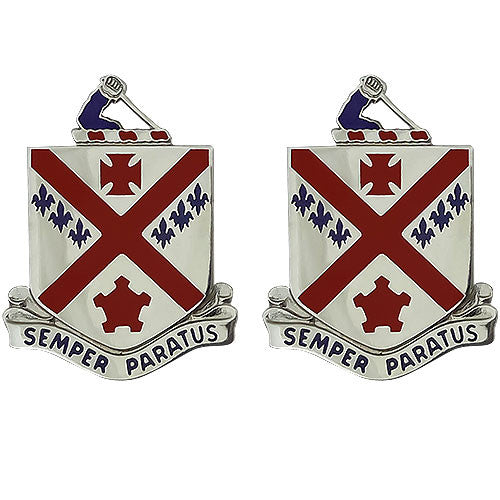 101st Regiment Unit Crest (Semper Paratus) Army Unit Crests