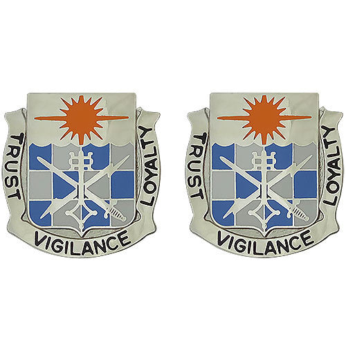 101st Military Intelligence Battalion Unit Crest (Trust Vigilance Loyalty) Army Unit Crests