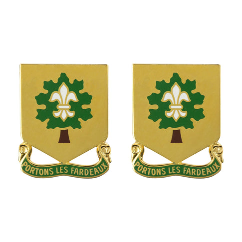 101st Support Battalion Unit Crest (Portons Les Fardeaux) - Sold in Pairs