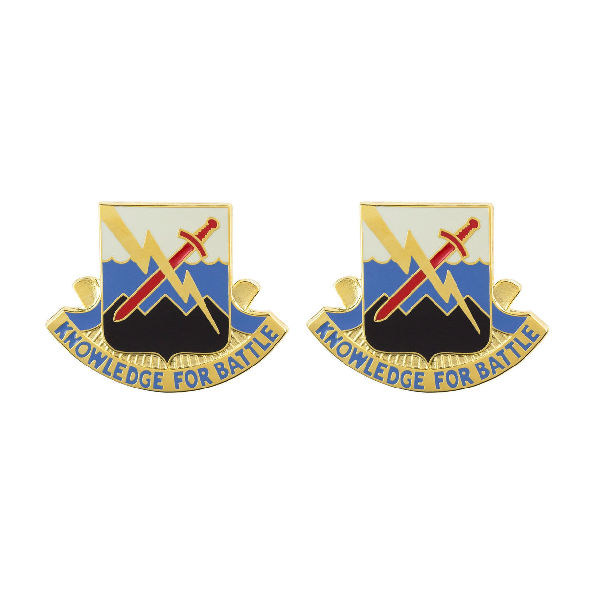 102nd Military Intelligence Battalion Unit Crest (Knowledge for Battle) Army Unit Crests