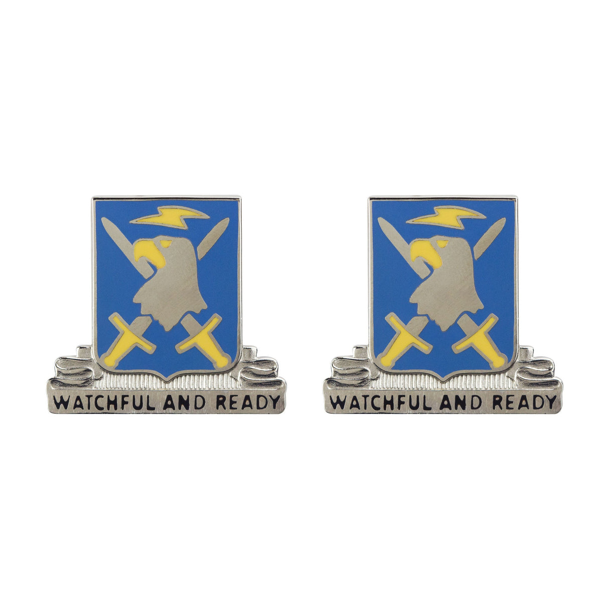 104th Military Intelligence Battalion Unit Crest (Watchful and Ready) Army Unit Crests