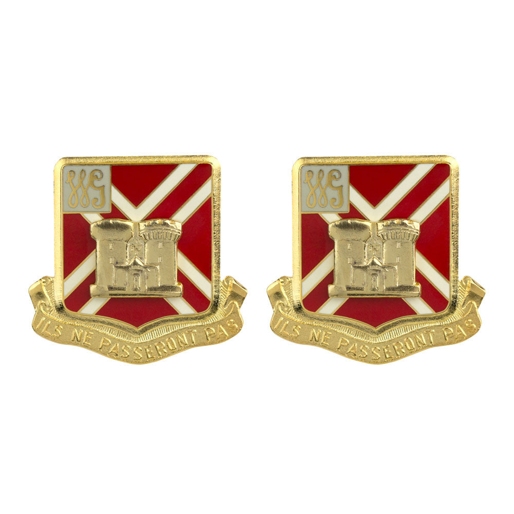 105th Field Artillery Regiment Unit Crest (Ils Ne Passeront Pas) Army Unit Crests