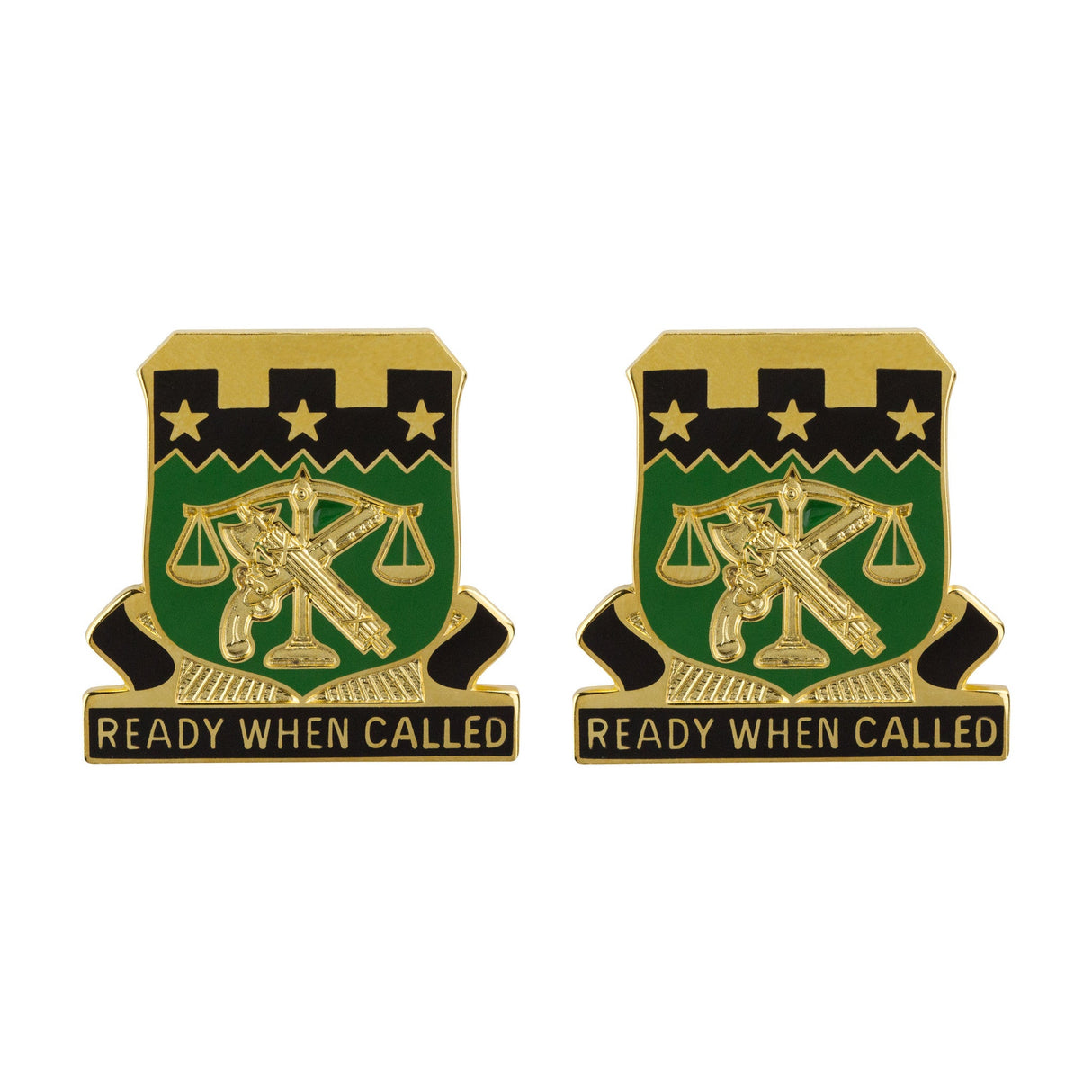 105th Military Police Battalion Unit Crest (Ready When Called) Army Unit Crests