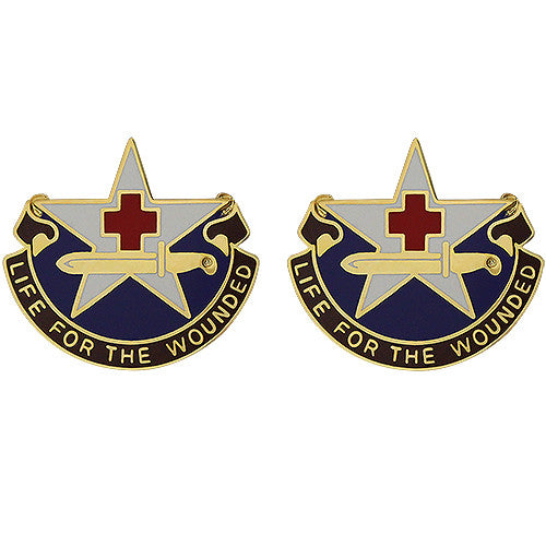 111th Medical Battalion Unit Crest (Life for the Wounded) Army Unit Crests