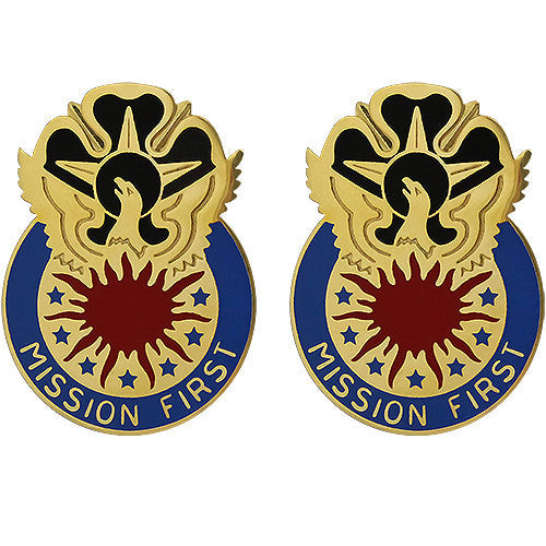 111th Military Intelligence Brigade Unit Crest (Mission First) Army Unit Crests