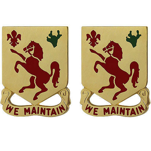 113th Cavalry Regiment Unit Crest (We Maintain) Army Unit Crests