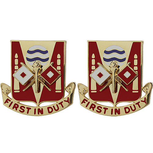 115th Signal Battalion Unit Crest (First in Duty) Army Unit Crests