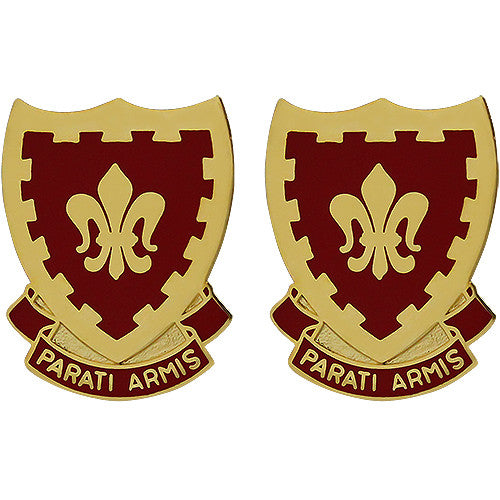 117th Field Artillery Regiment Unit Crest (Parati Armis) Army Unit Crests