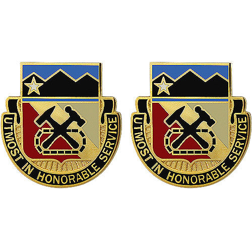121st Support Battalion Unit Crest (Utmost in Honorable Service) Army Unit Crests