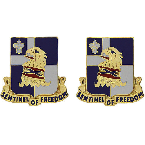 122nd Regiment Unit Crest (Sentinel of Freedom) Army Unit Crests