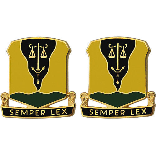 125th Military Police Battalion Unit Crest (Semper Lex) Army Unit Crests