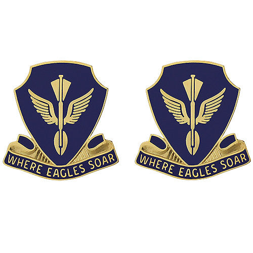132nd Aviation Battalion Unit Crest (Where Eagles Soar) Army Unit Crests