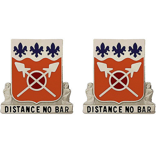 133rd Signal Battalion Unit Crest (Distance No Bar) Army Unit Crests
