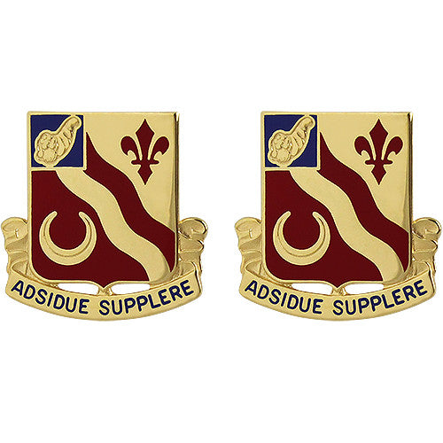 134th Brigade Support Battalion Unit Crest (Adsidue Supplere) Army Unit Crests