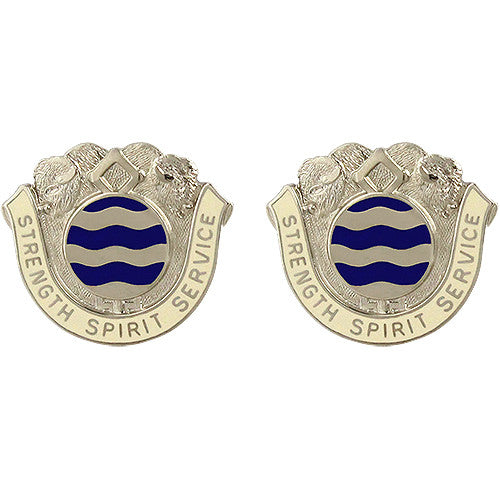 136th Support Battalion Unit Crest (Strength Spirit Service) Army Unit Crests