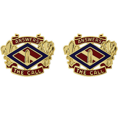 142nd Fires Brigade Unit Crest (Answers the Call) Army Unit Crests
