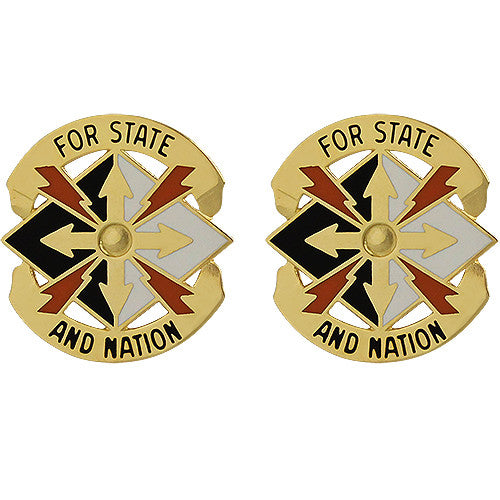 142nd Signal Brigade Unit Crest (For State and Nation) Army Unit Crests