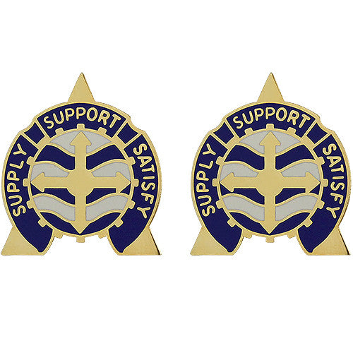 146th Support Battalion Unit Crest (Supply Support Satisfy) Army Unit Crests