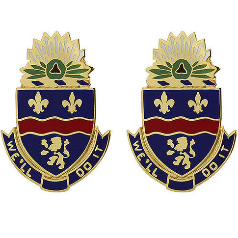 148th Infantry Regiment Unit Crest (We'll Do It) - Sold in Pairs
