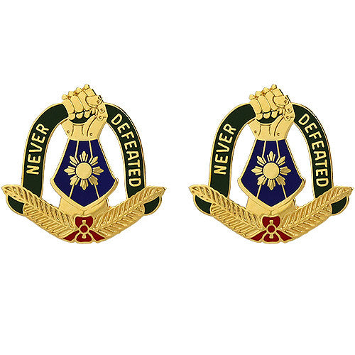 149th Maneuver Enhancement Brigade Unit Crest (Never Defeated) Army Unit Crests